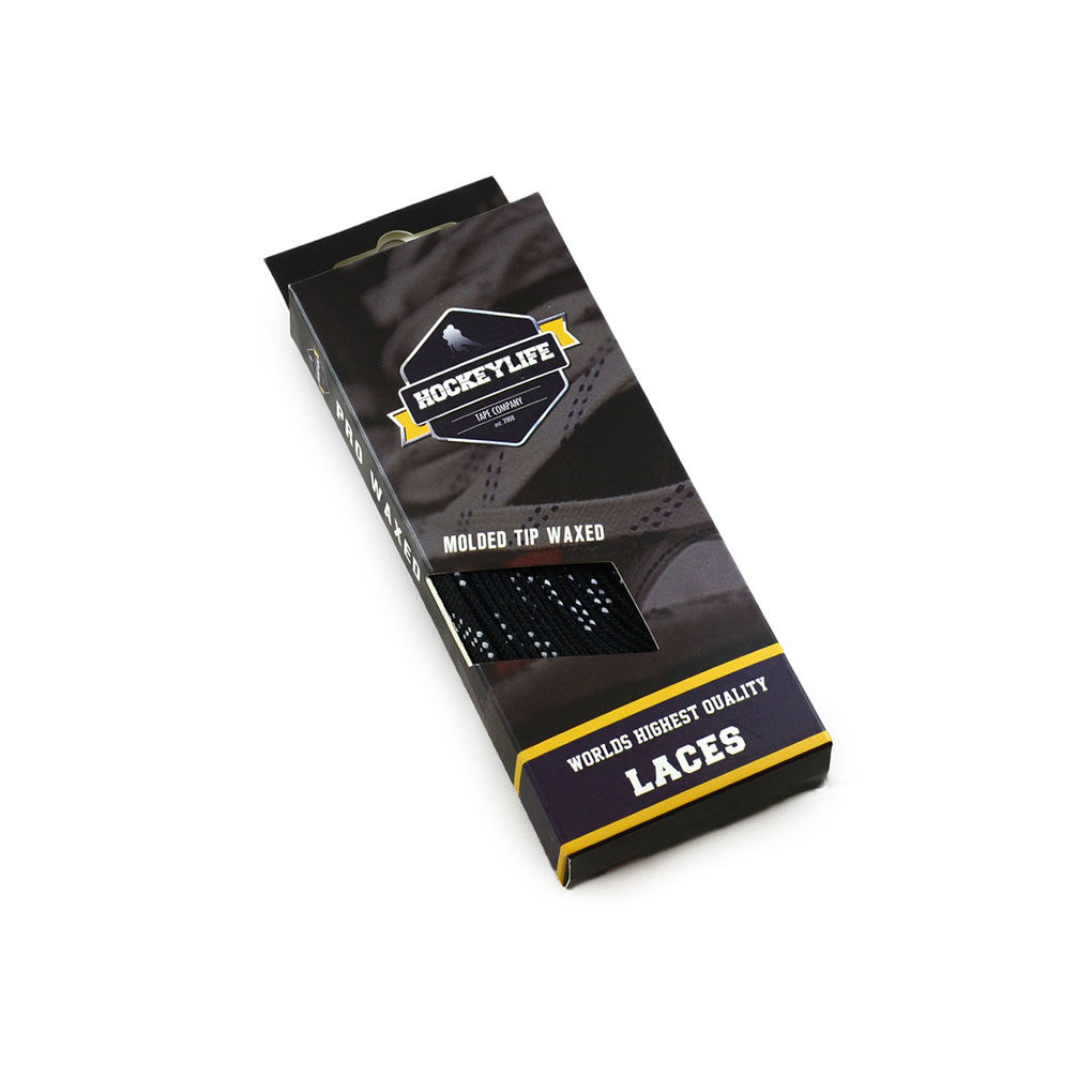 Howies Waxed Hockey Laces Black